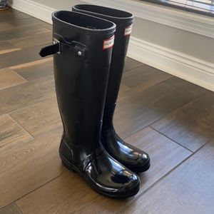 Stylish tall hunter boots
